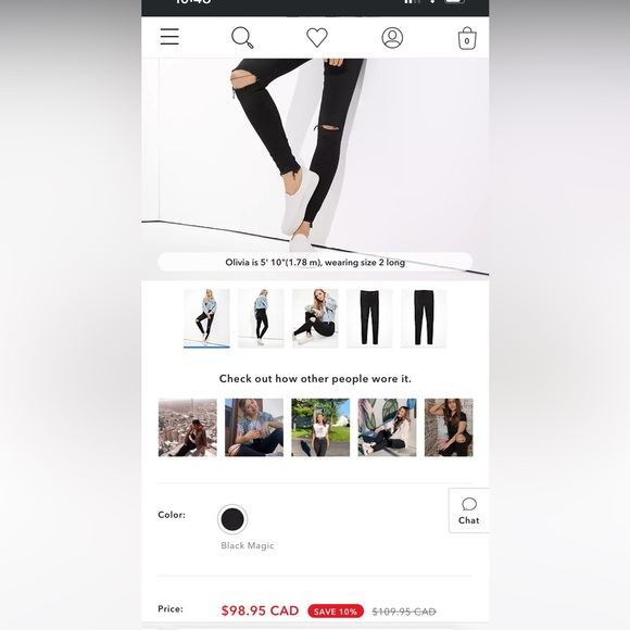 Skinny jeans, high rise & soft stretch denim. Like new condition - Picture 2 of 3